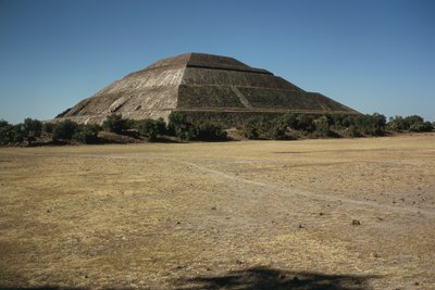 Pyramid of the Sun by Mexican School